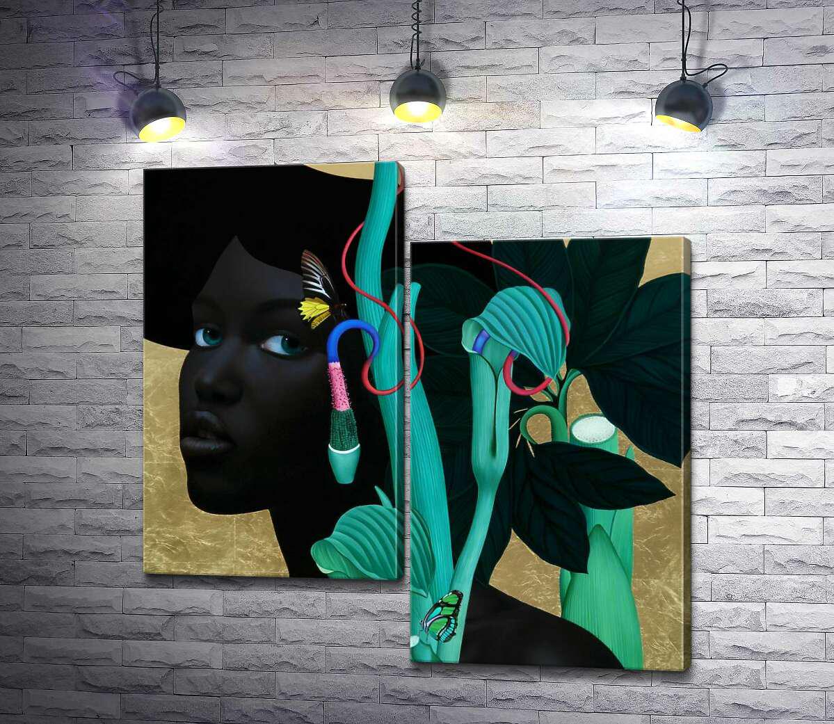 Модульная картина ArtPoster Флора (Flora) -  Слава Фокк (Slava Fokk) 100x100 см Модуль №5 (003563)