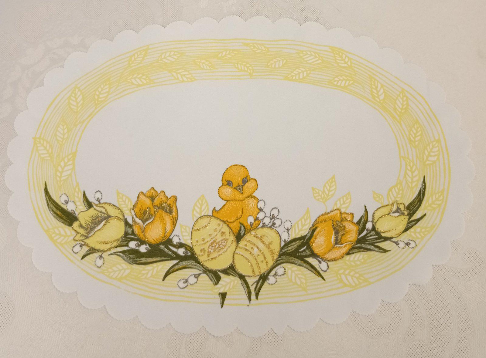 Салфетка пасхальная Easter Melody 30x45 см White (CN14644)