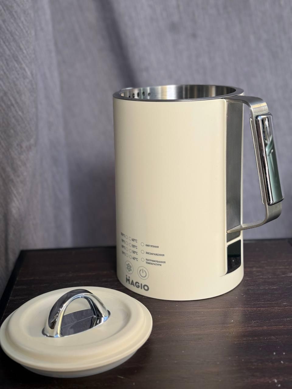 Електрочайник Magio MG-516 термостійкий 1500 Вт 1,5 л Світло-жовтий (MG-516) - фото 4 Електрочайник Magio MG-516 термостійкий 1500 Вт 1,5 л Світло-жовтий (MG-516) - фото 4