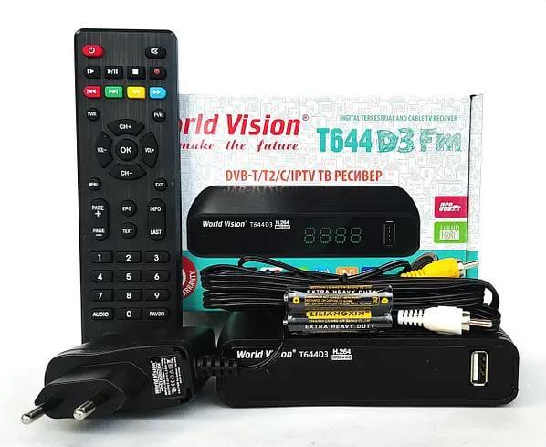 Цифровой эфирный ресивер Т2 World Vision T644D3 FM (18827889) - фото 3