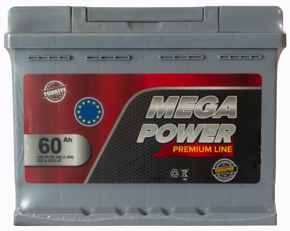 Аккумулятор Megapower 60 прямая плюс слева 540 A (000042530)