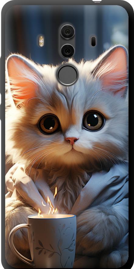 Чохол на Huawei Mate 10 Pro Білий кіт (5646b-1138-42517)