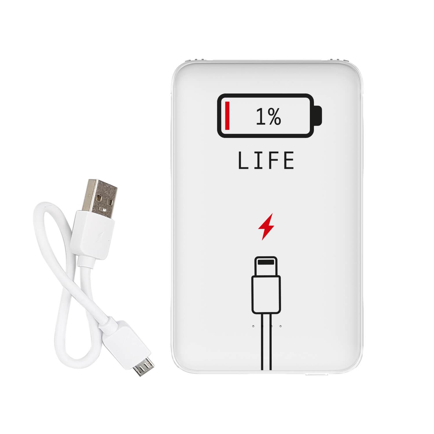 Повербанк с принтом 1% 5000 mAh