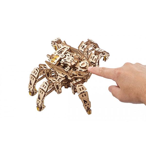 Механічний 3D пазл UGEARS Механічна модель Гексапод Дослідник (3821) - фото 8