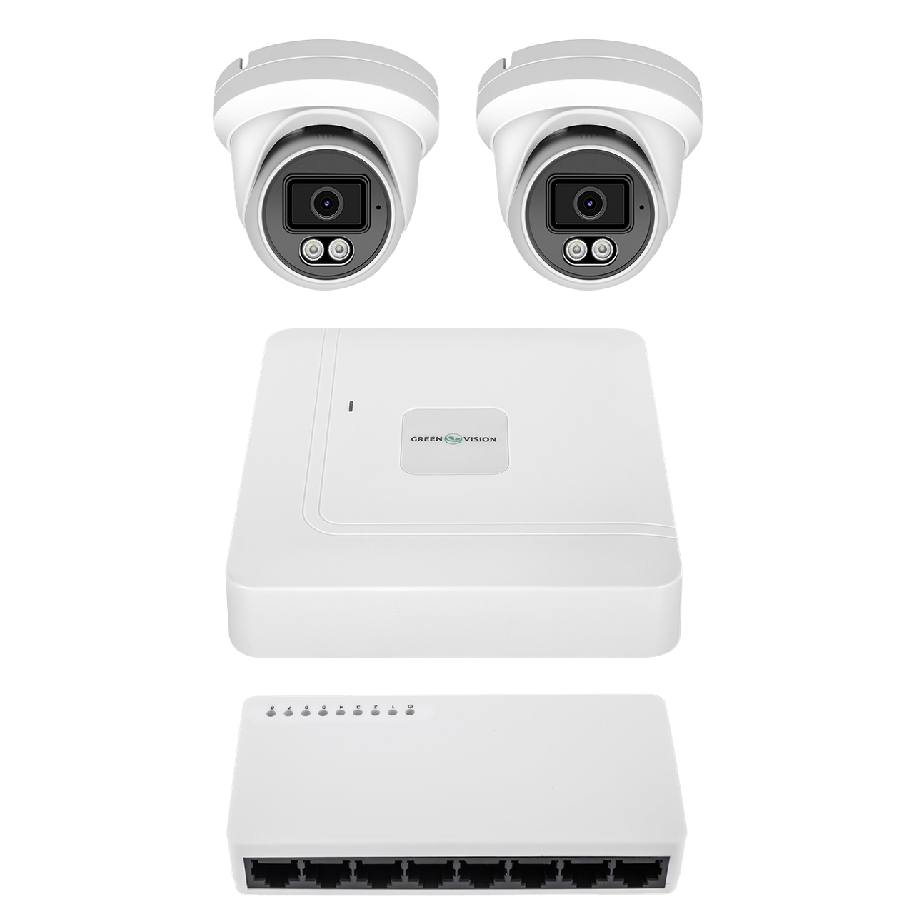 Комплект видеонаблюдения на 2 камеры GV-IP-K-W100/2 6MP Комплект видеонаблюдения на 2 камеры GV-IP-K-W100/2 6MP