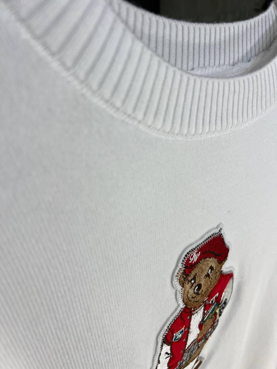 Светр жіночий A-N 2609 базовий тонкий Ведмедик середня довжина OS Червоний/Білий (3740) - фото 8 Светр жіночий A-N 2609 базовий тонкий Ведмедик середня довжина OS Червоний/Білий (3740) - фото 8