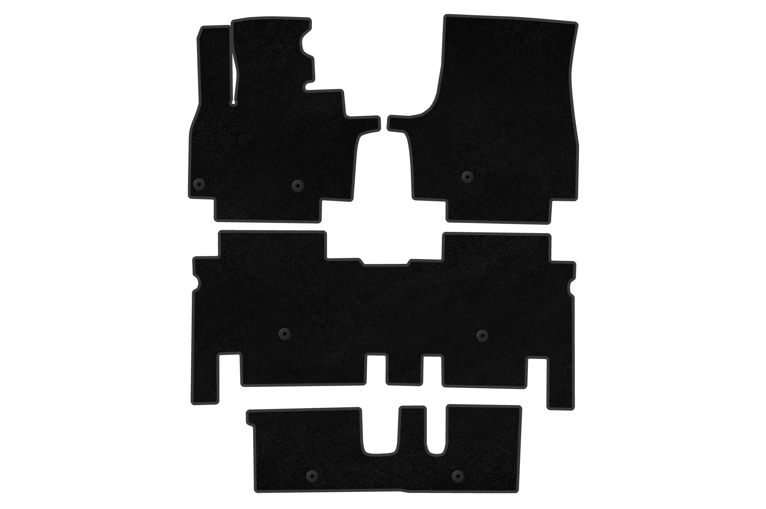 Коврики автомобильные Digital Designs Deluxe для KIA EV9 ткань Черный (186119)