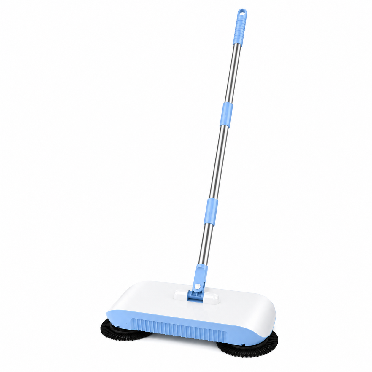 Щетка механическая 2в1 для подметания и протирания пола с мусорным контейнером 102 см Голубой Щетка механическая 2в1 для подметания и протирания пола с мусорным контейнером 102 см Голубой