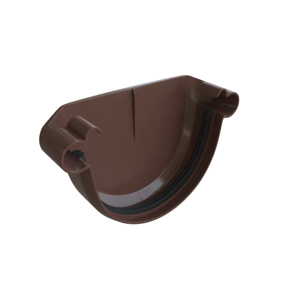 Заглушка ринви Alta Profil 125 система Коричневий (18136768)