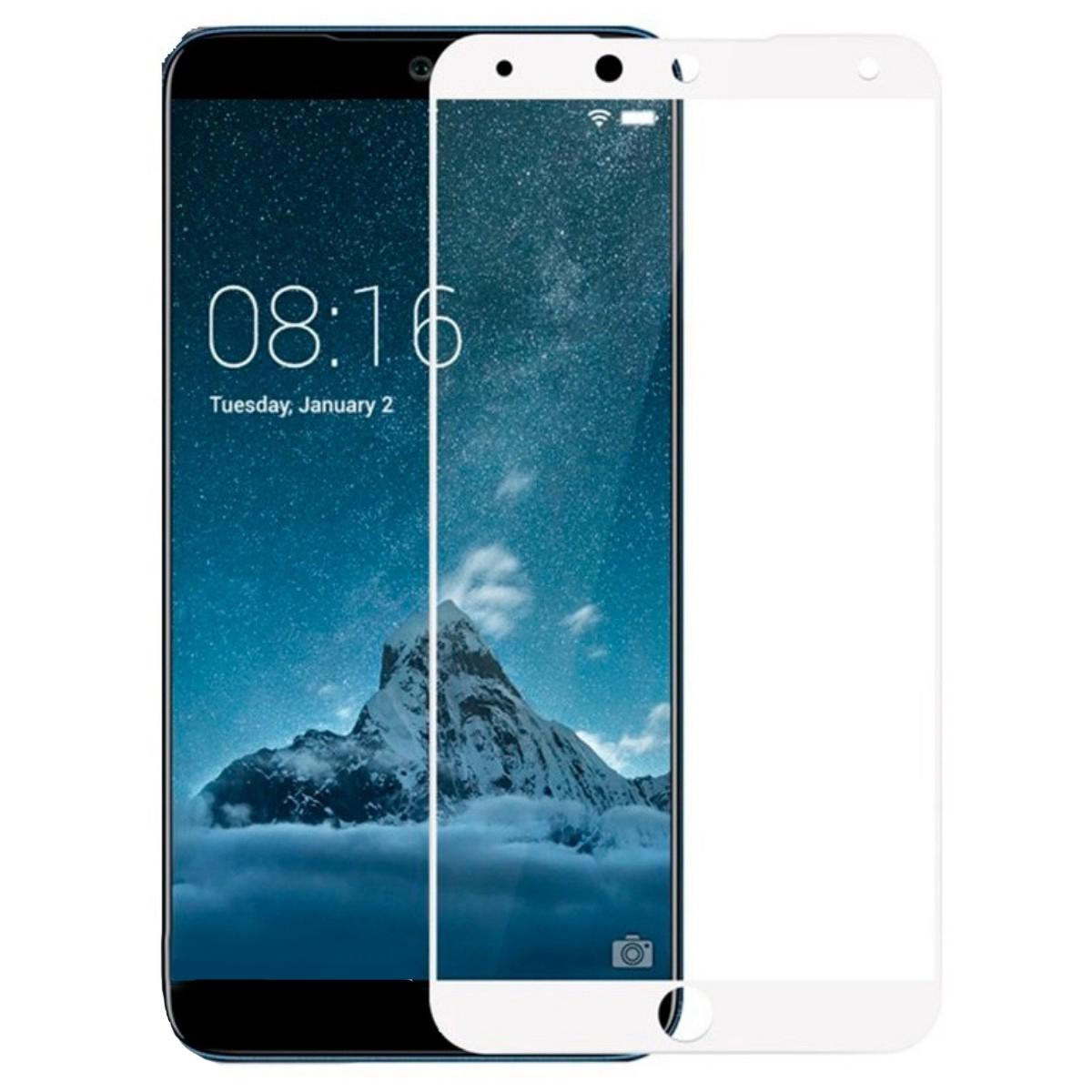 Защитное стекло Glass Silk Print для Meizu M15 Lite White (127)