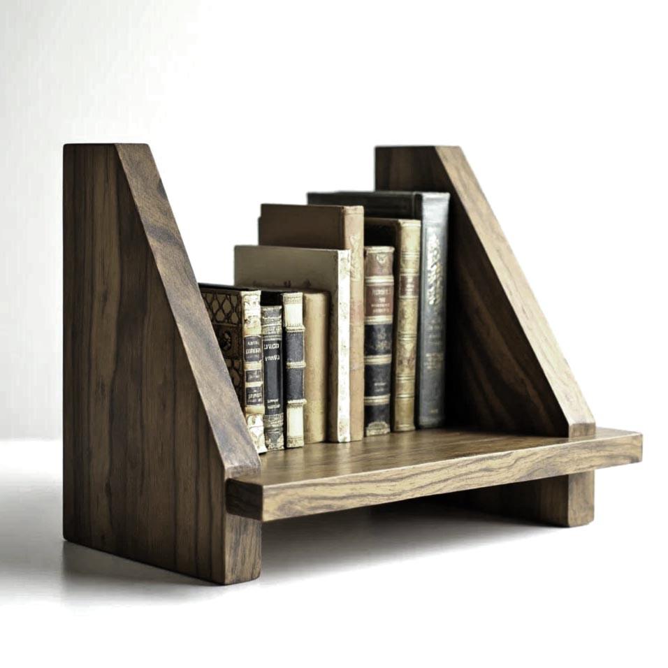 Полка книжная настольная из дерева Арасто Палисандр (КПА-019402)