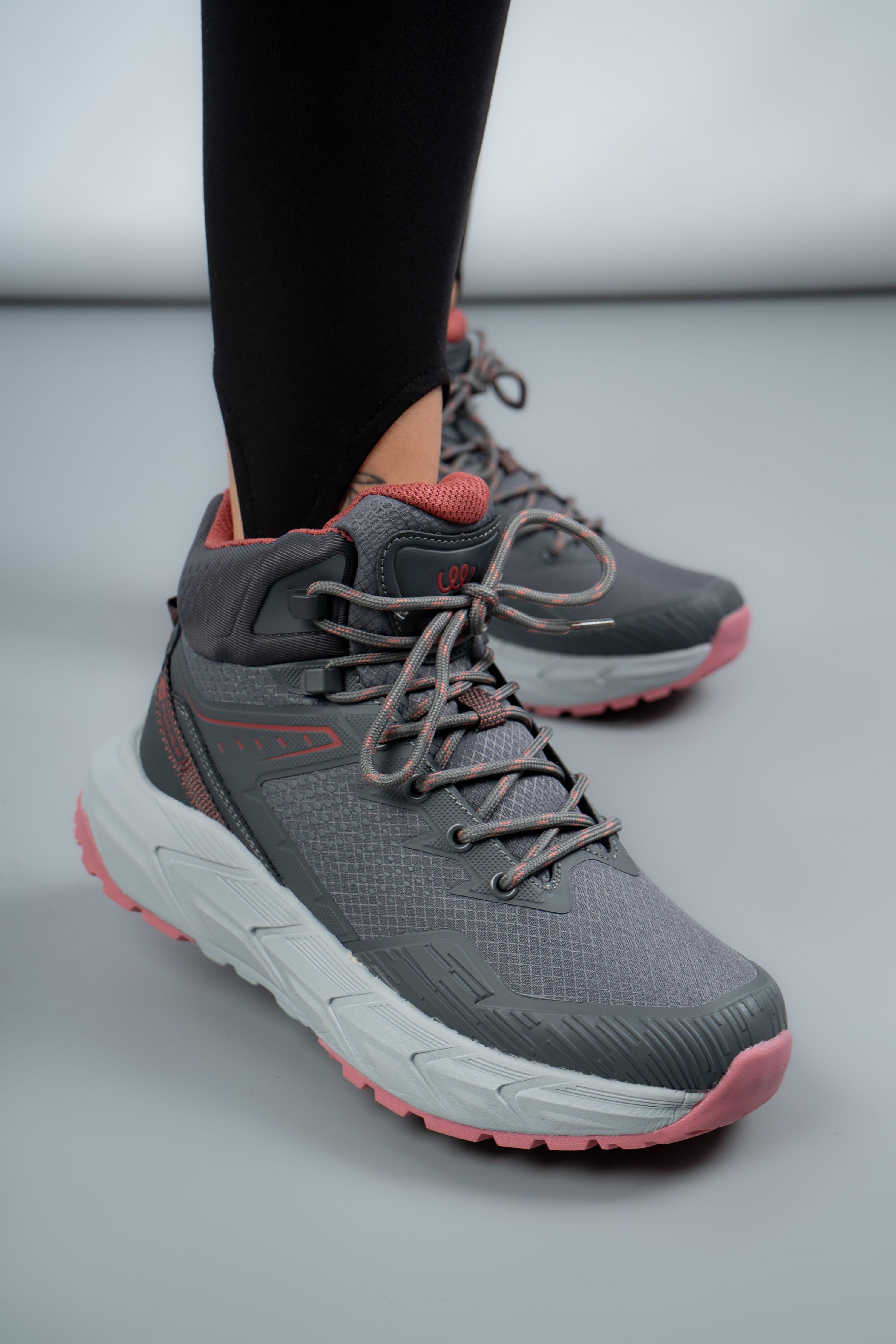 Кроссовки женские высокие Where Uwear WUW6034W-GREY/PINK р. 40 Серый (346679_40)