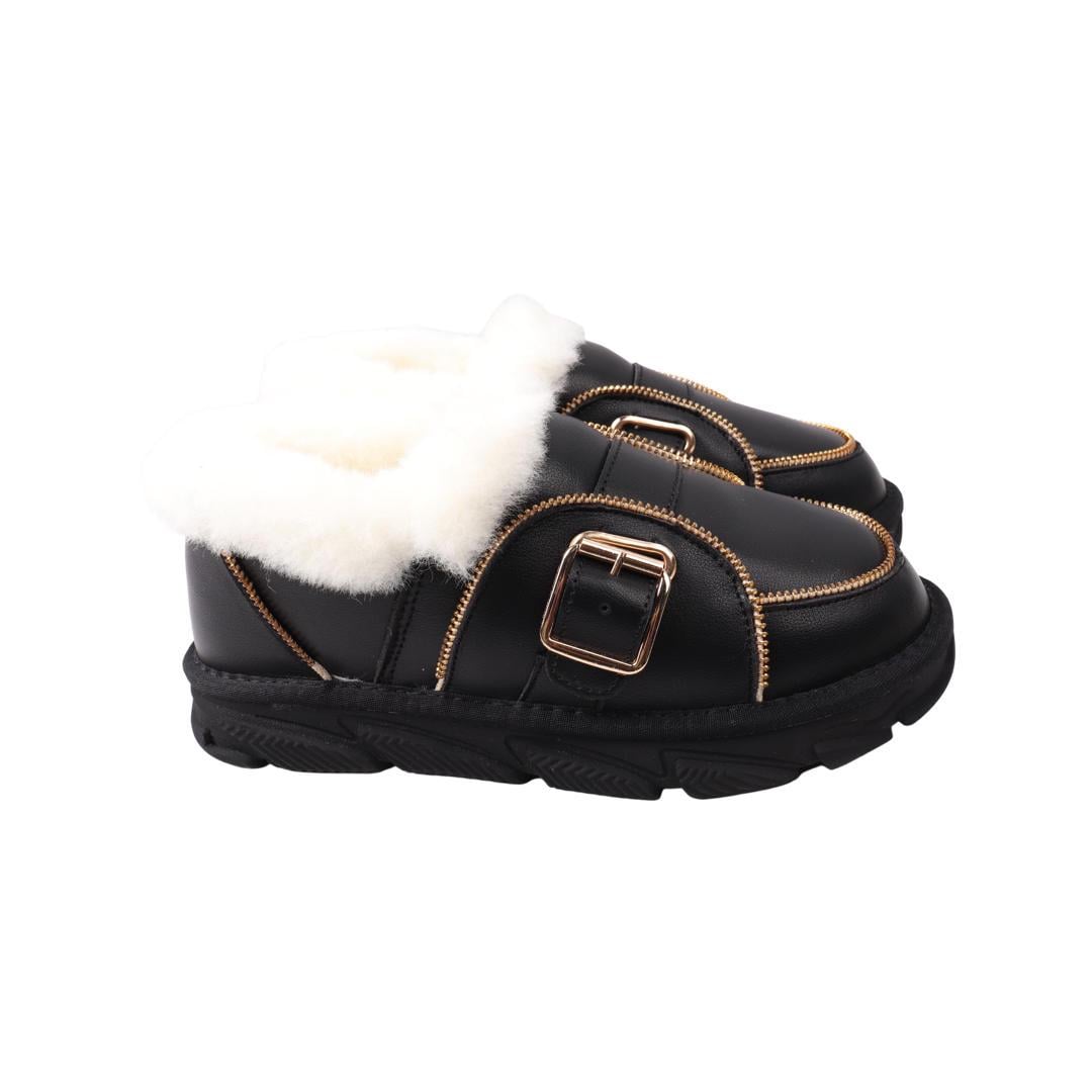 Угги женские Li Fexpert из кожи р. 36 Черный (806-22ZTC)