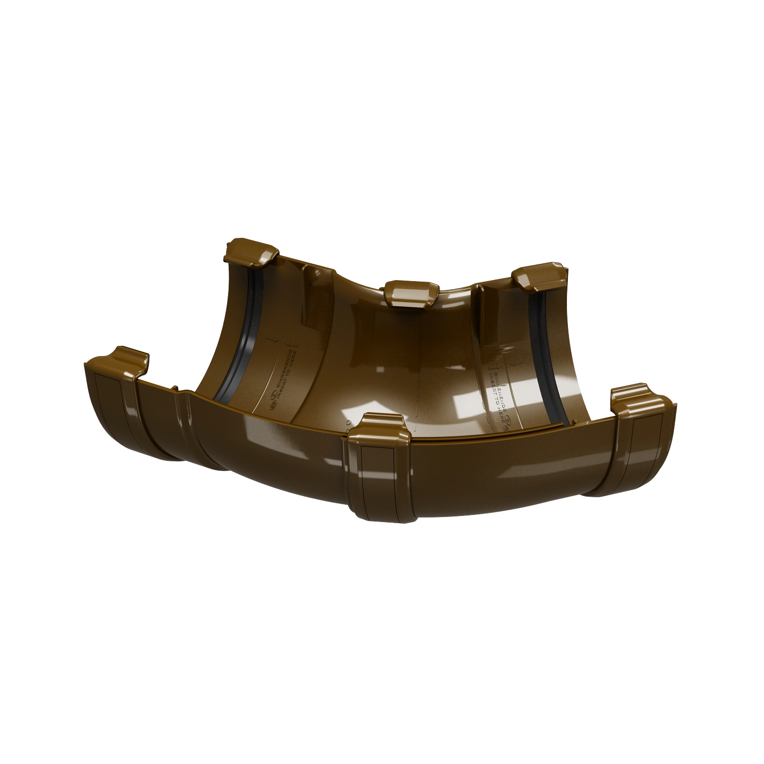 Угол желоба REGENAU 125 система регулируемый 60-160° Коричневый (350424009)