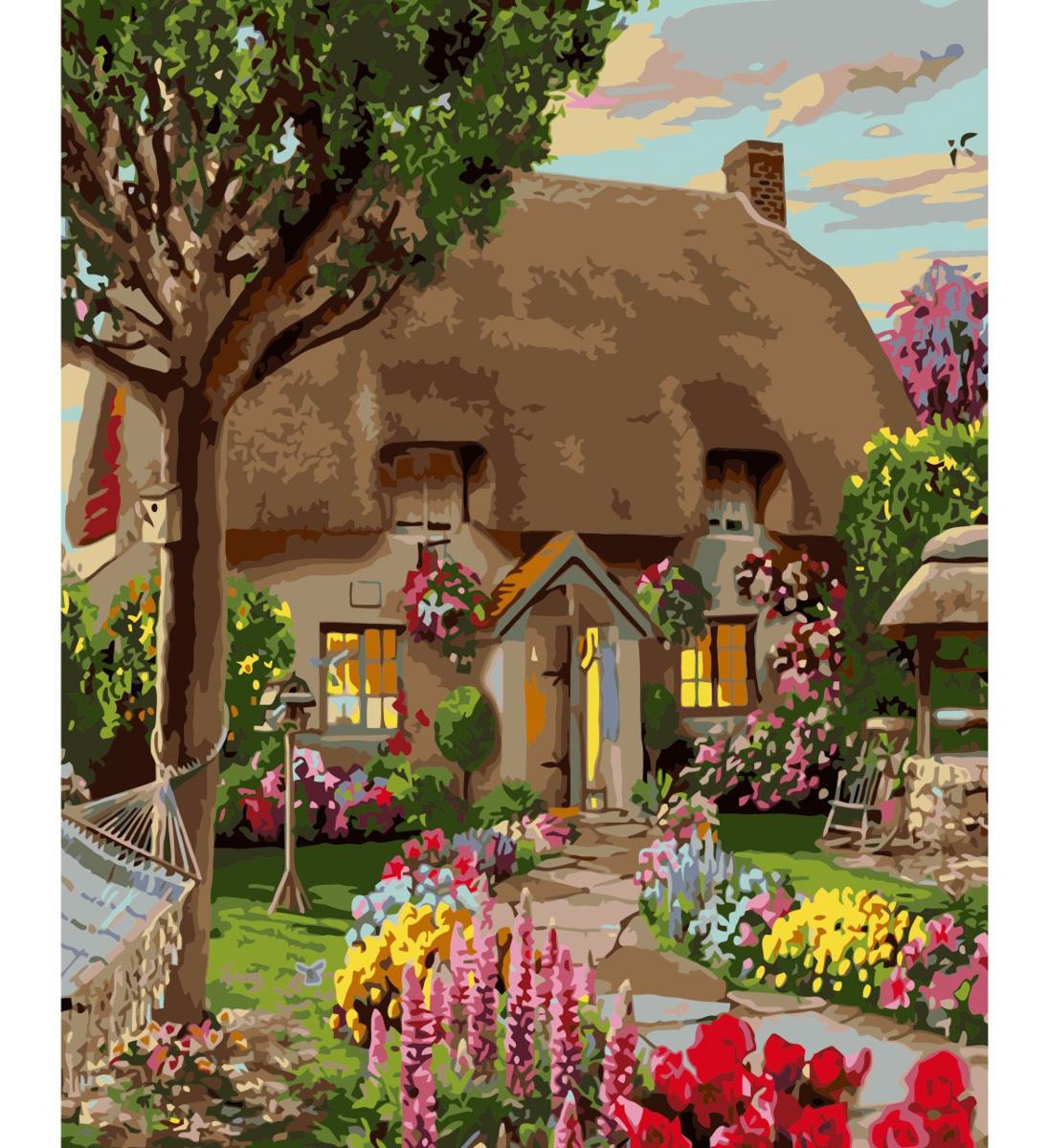 Картина по номерам Strateg Вечер на даче 40x50 см (VA-0221)