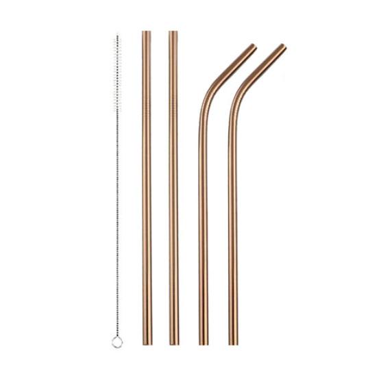 Соломинки еко для напоїв нержавіюча сталь у чохлі 4 шт. Rose Gold (510141) - фото 1 Соломинки еко для напоїв нержавіюча сталь у чохлі 4 шт. Rose Gold (510141) - фото 1