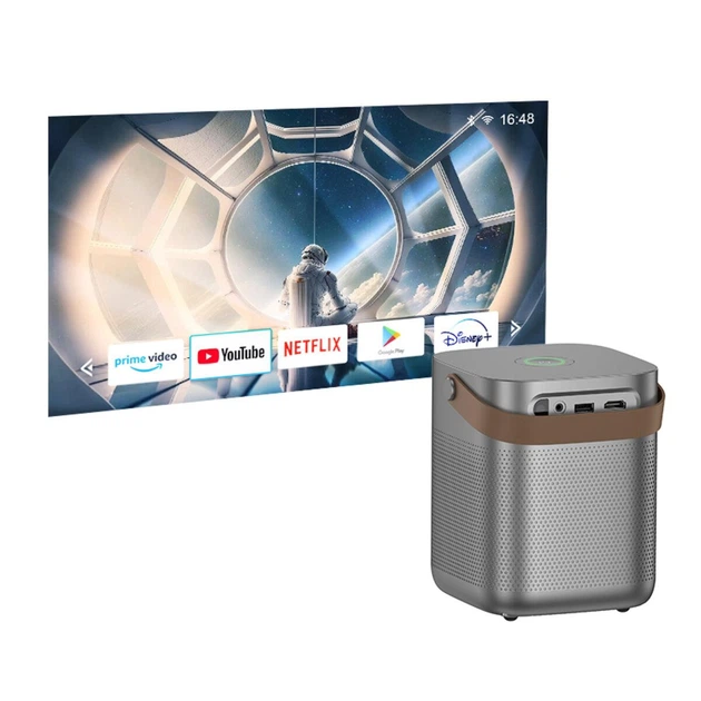 Проектор HOCO DT4 Wi-Fi 2.4/5 ГГц Smart full autofocus projector 720P Android version EU (KST-6942007645126) - фото 7