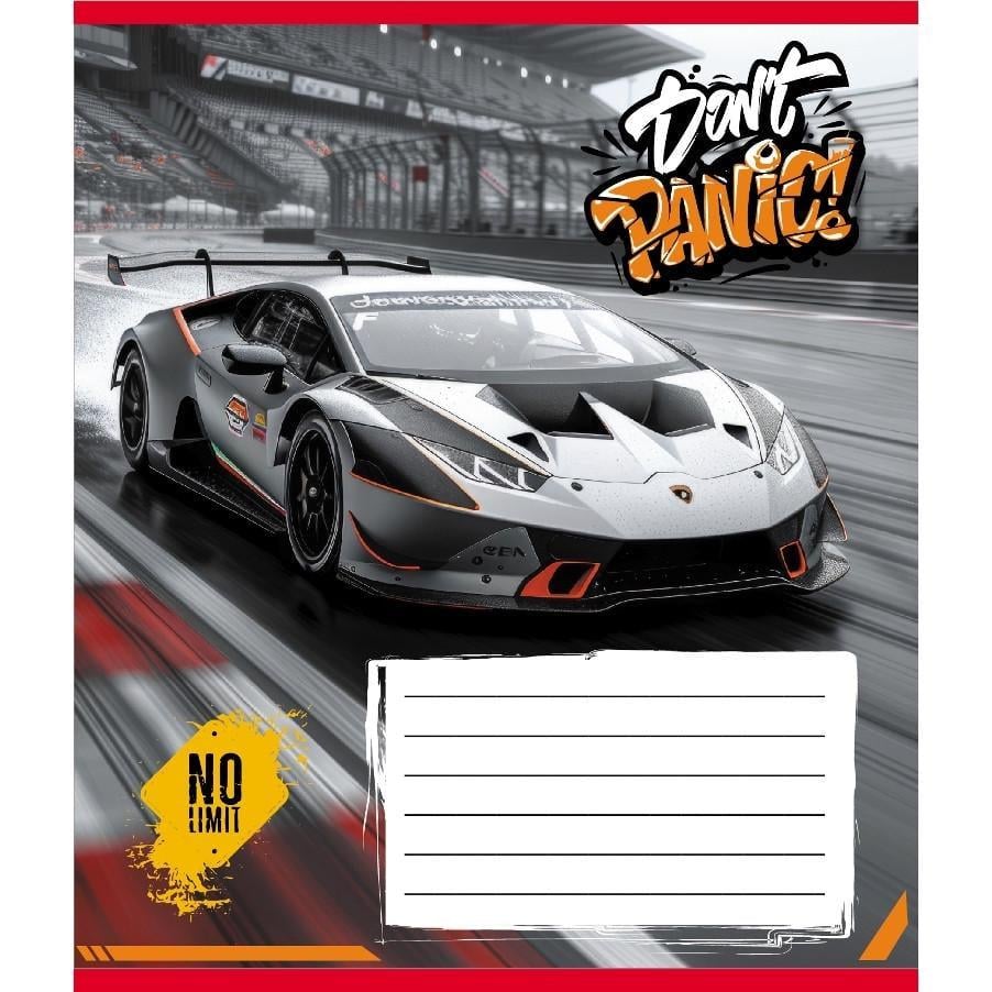 Шкільний зошит Без паніки 012-510164C-5 в косу лінію 12 аркушів (RLT55181)