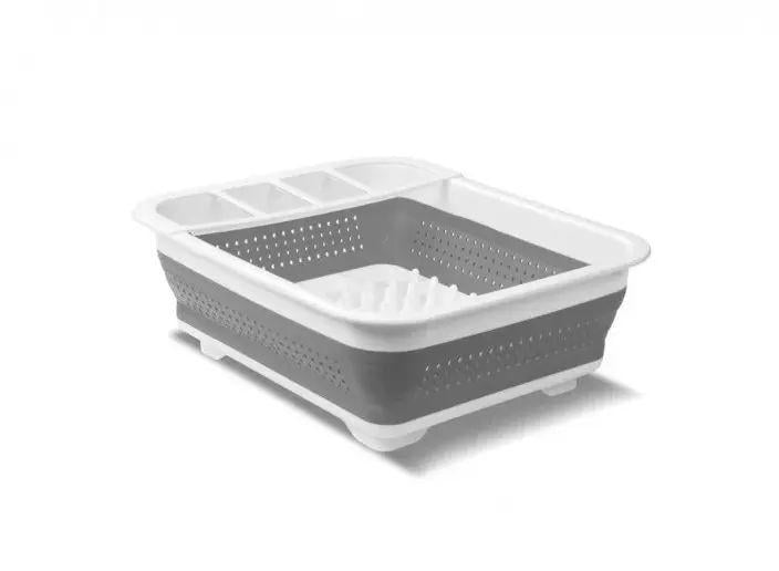 Сушка для кухонной посуды Benson BN-090 силиконовая 12,7x38,6x30,3 см Белый с черным