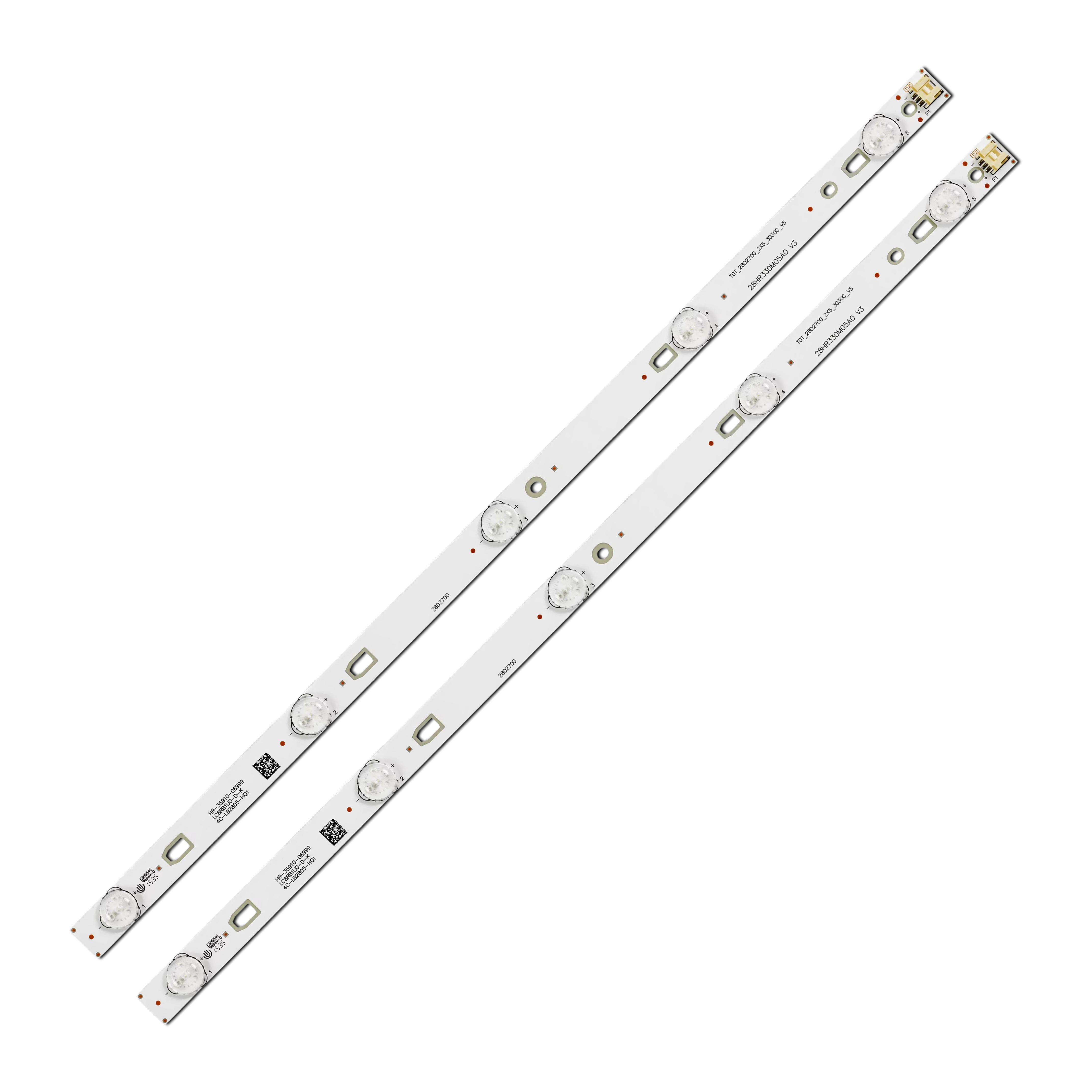 Подсветка LED для TV 28HR330M05A0 V3 4C-LB2805-HQ1 28D2700 T0T-28D2700-2X5-3030C-V6 CRH-AT28303002056CN 28" 2 шт. (ART-12236)