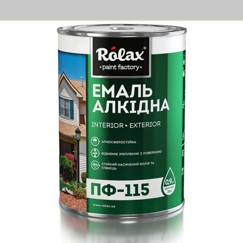 Эмаль алкидная ПФ-115 Rolax 0,9 кг Серый (505)