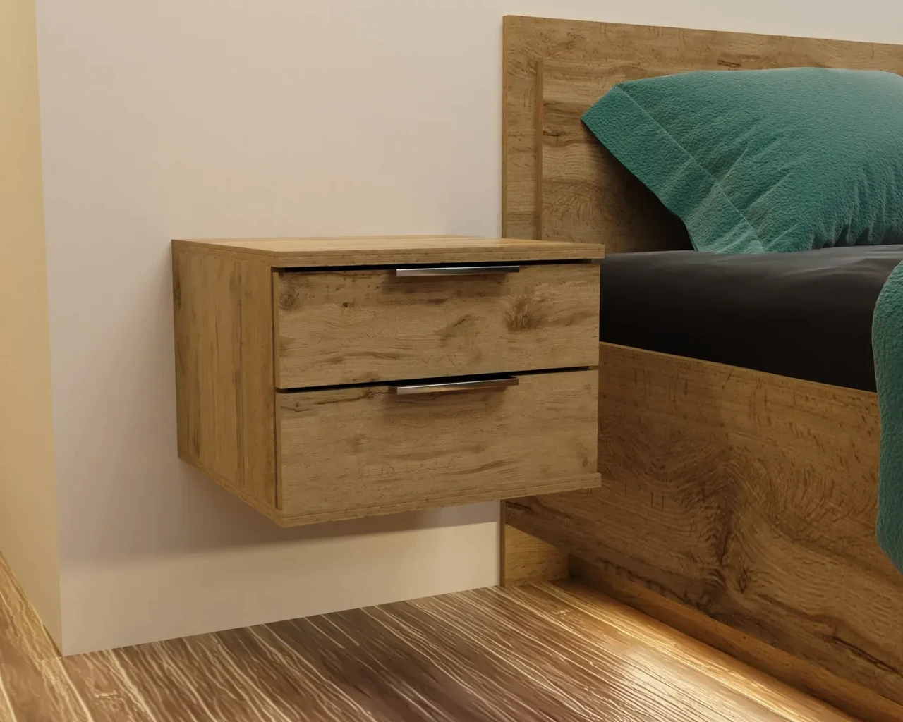 Тумба навесная прикроватная Kontinent Kristal 40х40х29 см Дуб Аппалачи (58002016) Тумба навесная прикроватная Kontinent Kristal 40х40х29 см Дуб Аппалачи (58002016)