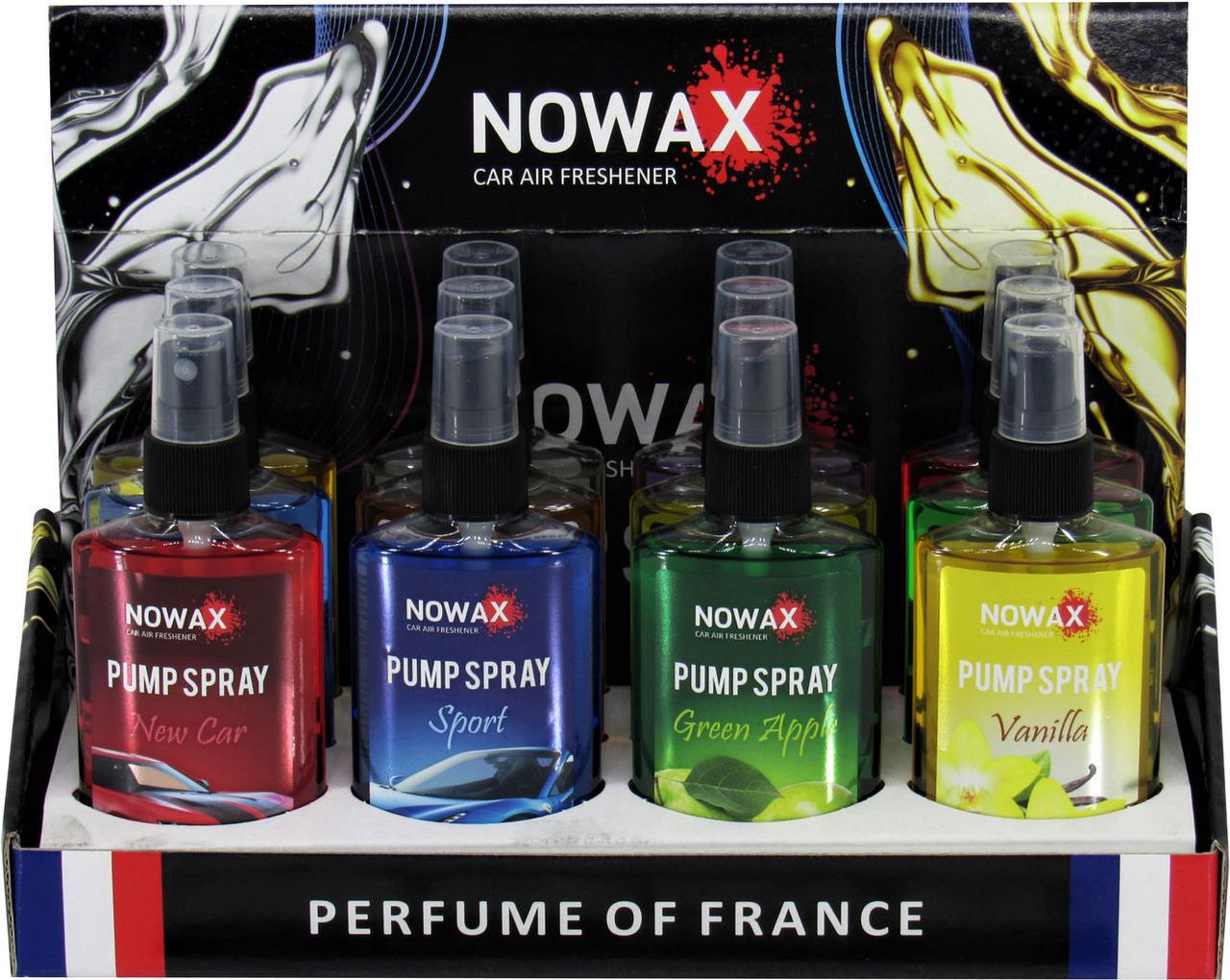 Ароматизатор для авто Nowax Pump Spray на зеркало 75 мл 12 шт. (0302533)