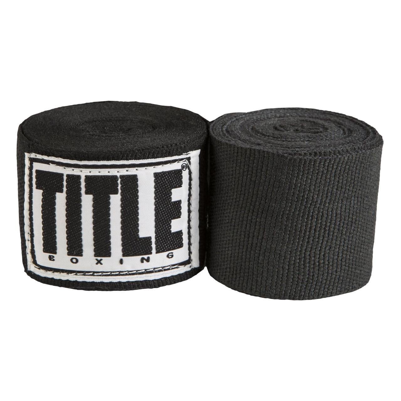 Бинти для боксу TITLE Boxing Select 180" Semi Elastic Mexican 4,5 м Black (3019820513)