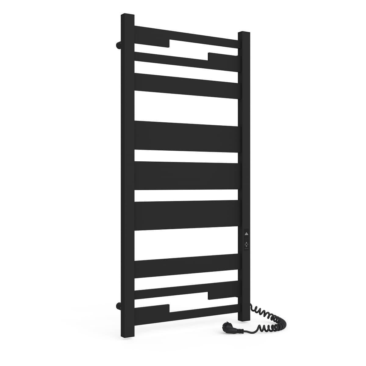 Полотенцесушитель электрический Laris Зебра Афина Э ЧКЧ 9 подключение справа 540x1100 мм Черный (73207853)