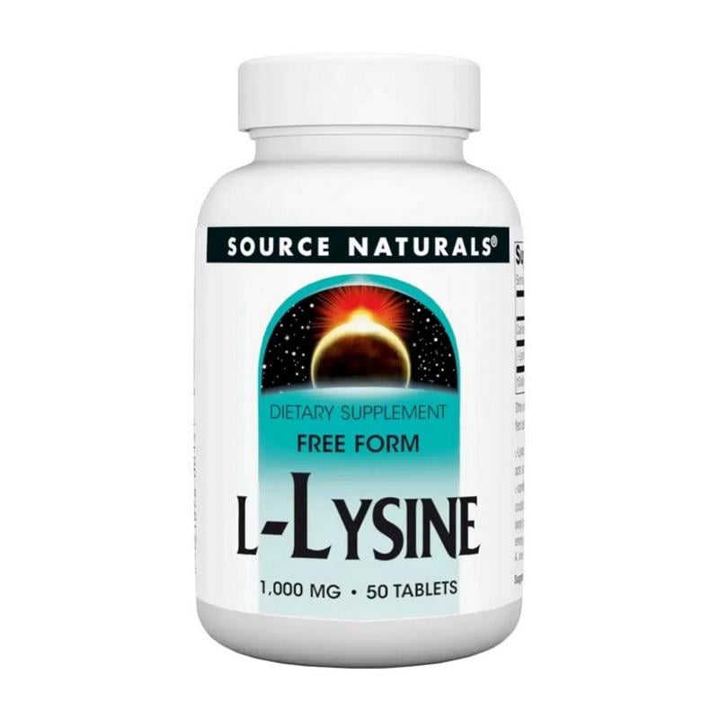 Лизин Source Naturals 1000mg 50 табл.