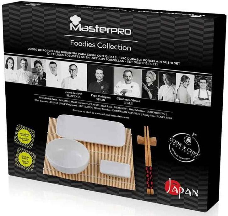 Набор для суши Bergner Foodies Japan 12 пр. фарфор Белый (BGMP-11010) - фото 3 Набор для суши Bergner Foodies Japan 12 пр. фарфор Белый (BGMP-11010) - фото 3