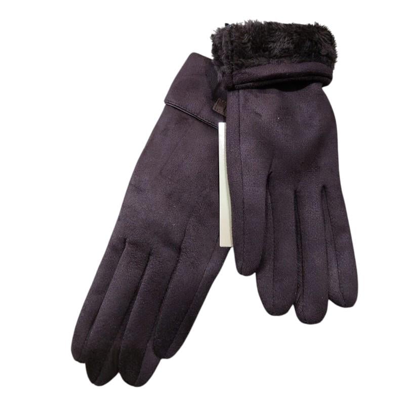 Рукавички сенсорні жіночі One size Коричневий (565679) - фото 3 Рукавички сенсорні жіночі One size Коричневий (565679) - фото 3