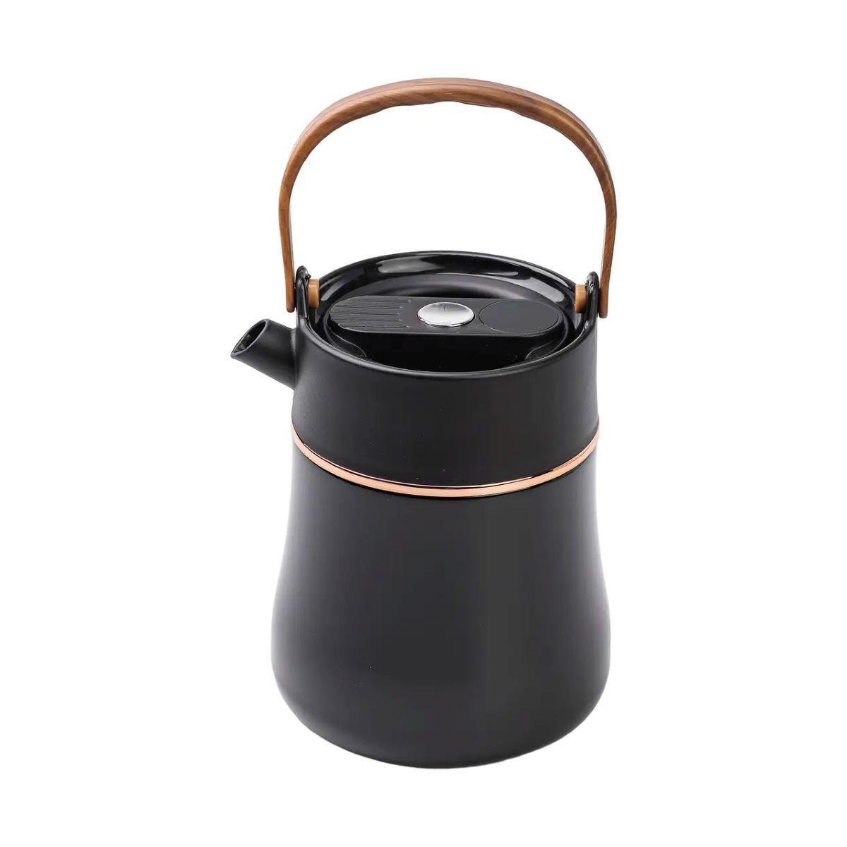 Чайник термос з датчиком температури та вакуумною ізоляцією HP-14-22B 700 мл Чорний (A-033289)