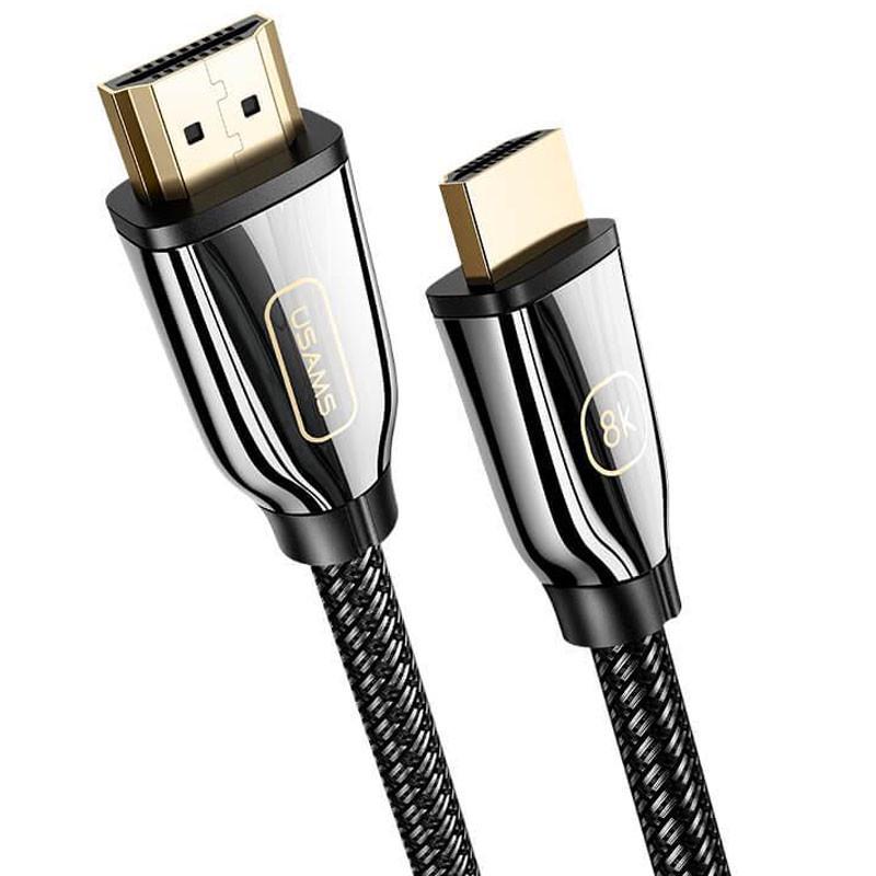 Кабель Usams US-SJ498 U67 HDMI 8K Ultra HD to HDMI 2,1 3 м Black (534231)