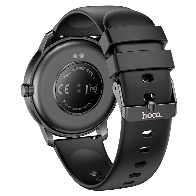 Смарт-часы Hoco Smart Watch Y4 1,28" сенсорный экран Черный - фото 3