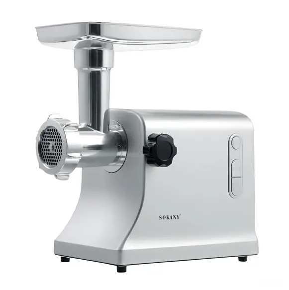М'ясорубка електрична Sokany SK-094 зі змінними решітками Сталевий (SK-094)
