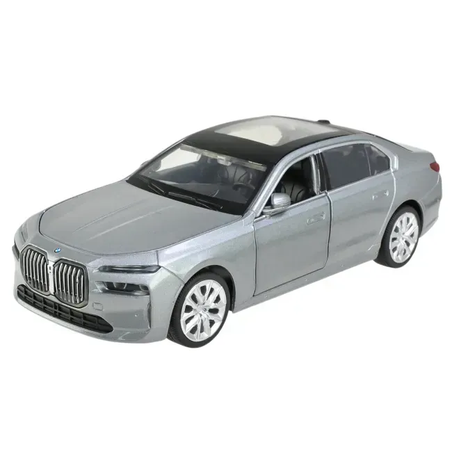Игрушечная автомобильная моделька Автопром BMW инерционная из металла 20 см Серый (150-98-68283A)