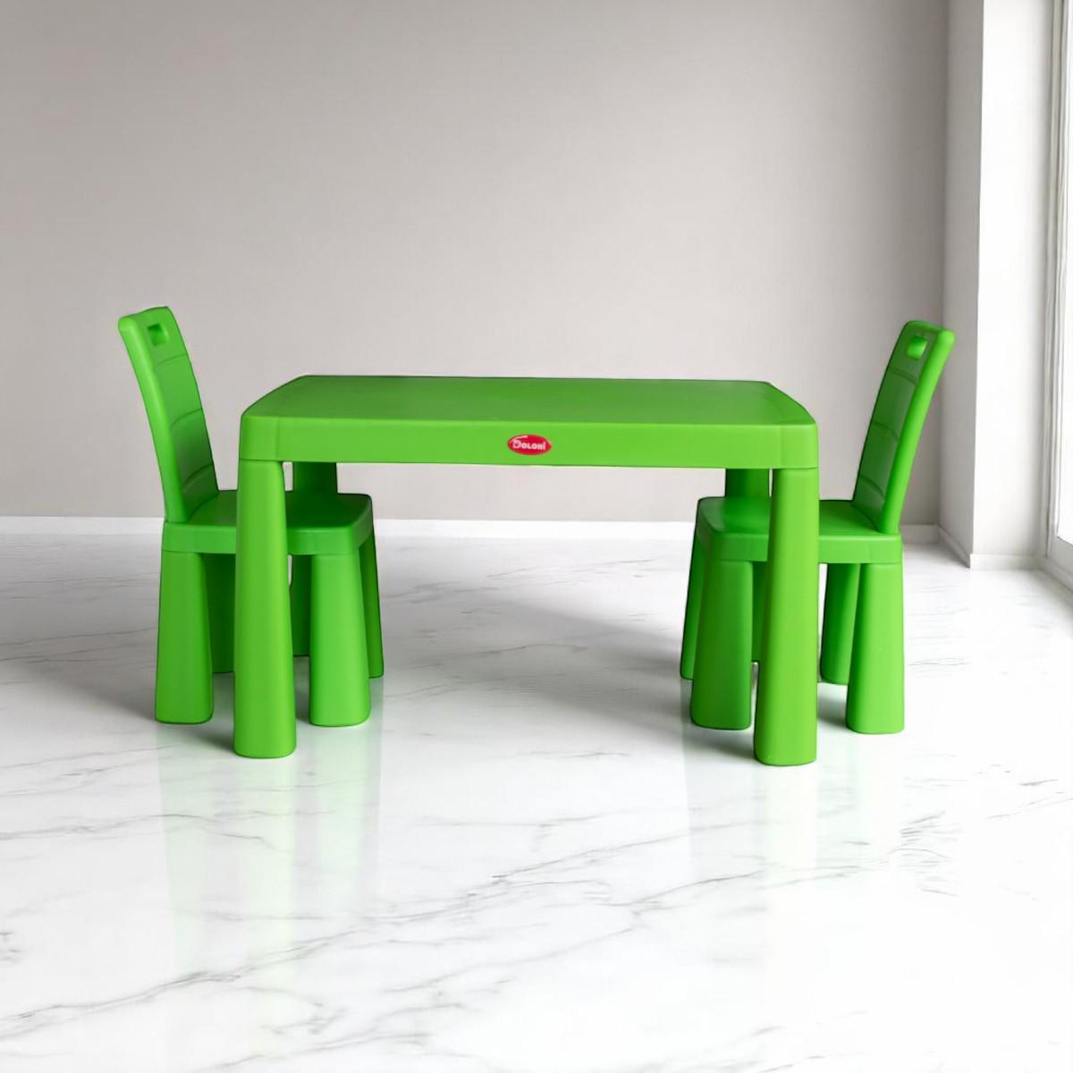 Детский стол и два стульчика Doloni Зеленый (DL2333)