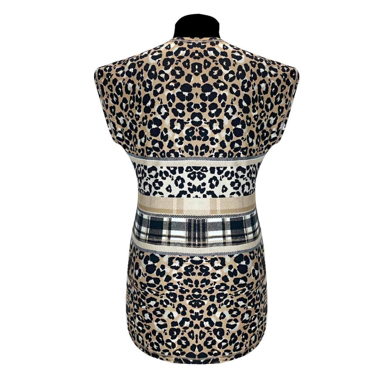 Туника женская 1075 Леопард р. 56/58 Бежевый (1773563928) - фото 3