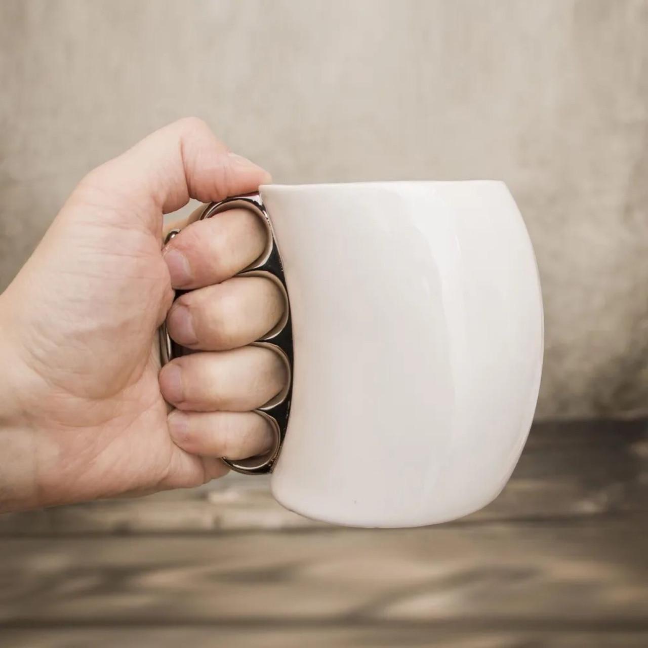 Чашка керамическая Кастет 350 мл белая 10х13х8 см (32880A) - фото 2 Чашка керамическая Кастет 350 мл белая 10х13х8 см (32880A) - фото 2