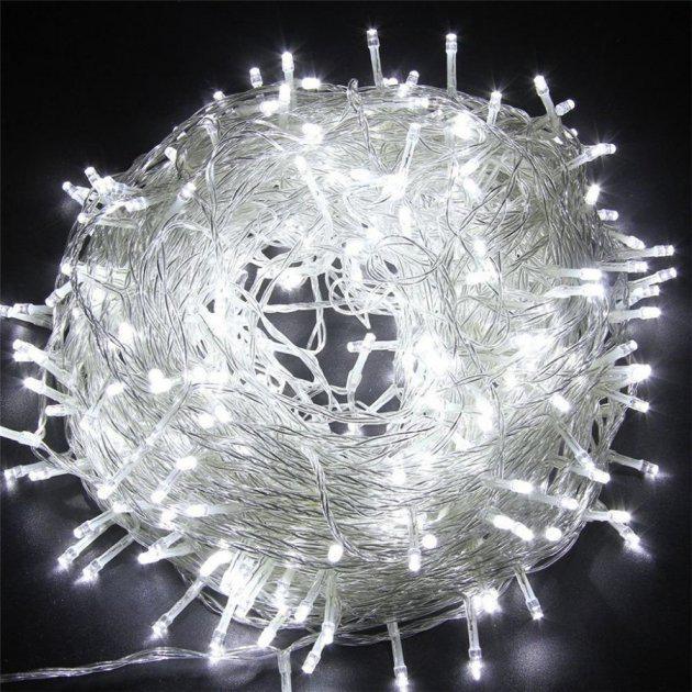 Гірлянда 400 LED прозорий силіконовий дріт 400w-1 Білий (48170) Гірлянда 400 LED прозорий силіконовий дріт 400w-1 Білий (48170)