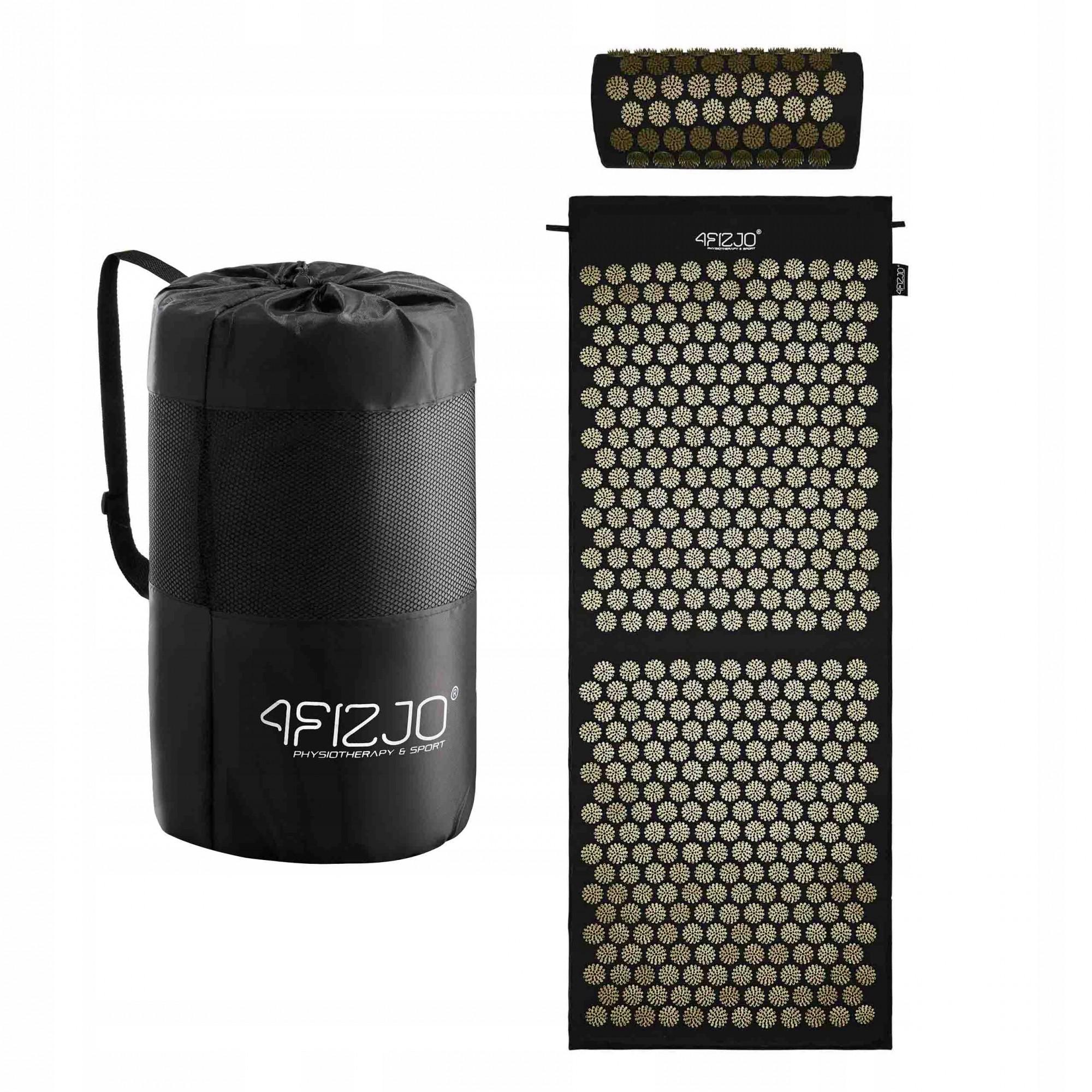 Килимок акупунктурний з валиком 4fizjo Classic Mat XL Black/Gold (P-5907739315052) - фото 8