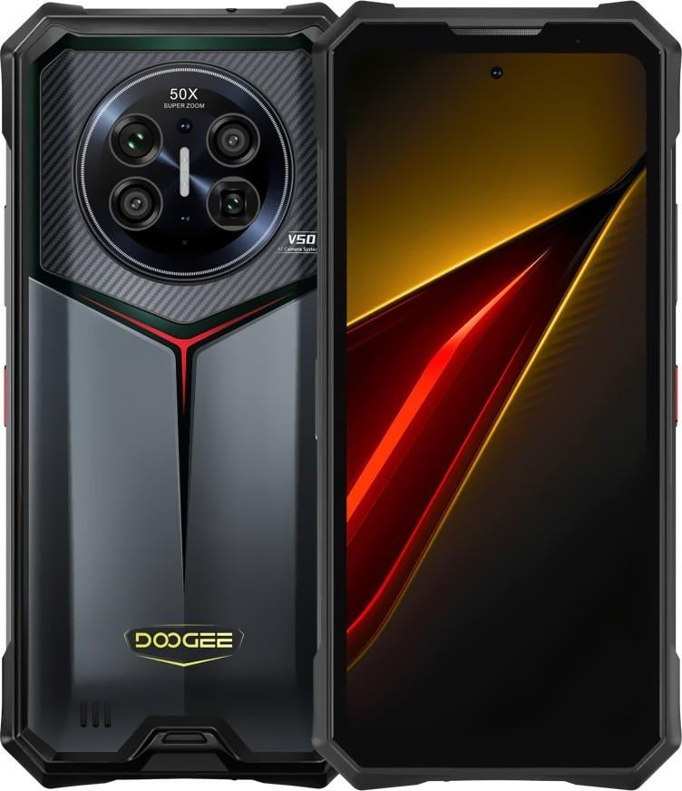 Смартфон Doogee V50 5G 12/256 Гб Global Version Night Vision Midnight Black (3129771124)