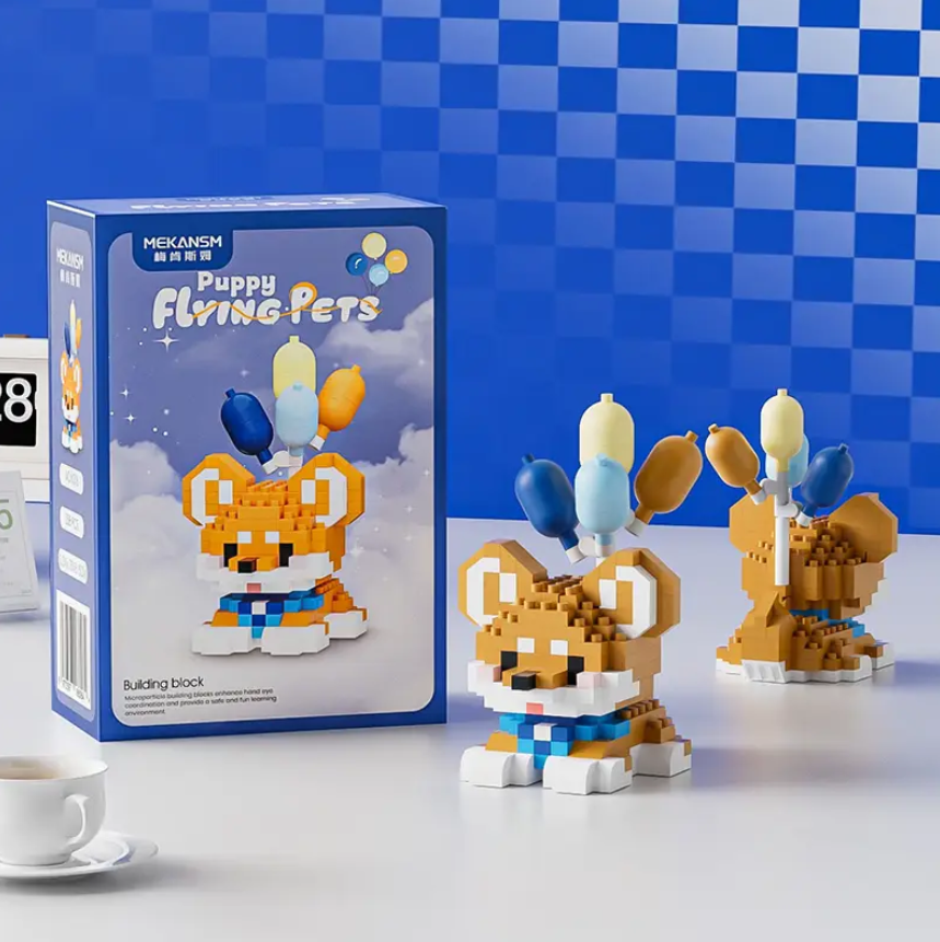 Конструктор блоковий дитячий Flying Pets фігурка Собачка Коргі (K316)
