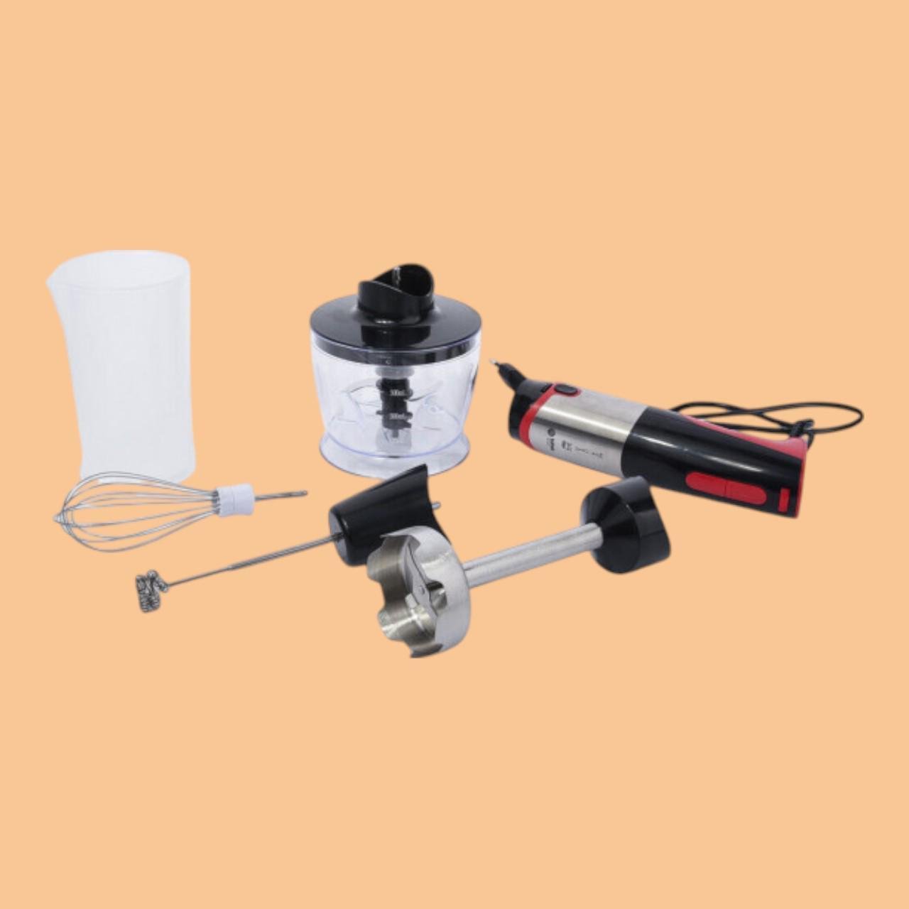 Блендер BITEK BT-337 5в1 з мірною склянкою та регулюванням швидкості з режимом турбо 1800 Вт 0,5 л (є84)