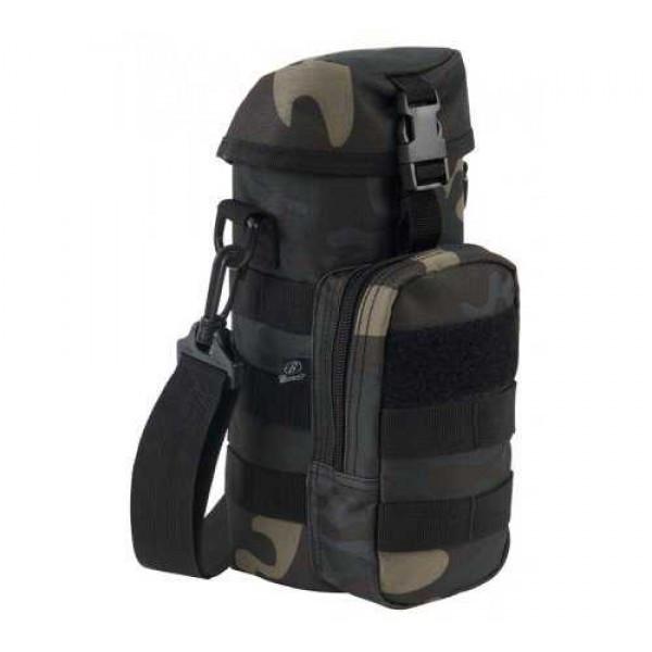 Сумка для пляшки Brandit Bottle Holder II 0,5-1 л 250х100х120 мм Black Camouflage (8041-4) - фото 1