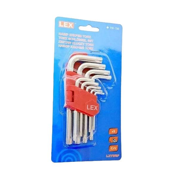 Набор ключей звезд LEX TORX 9 шт.