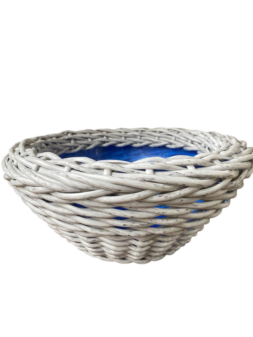 Кашпо зі штучного ротангу 5 л Сіра береза (Кв2025л)