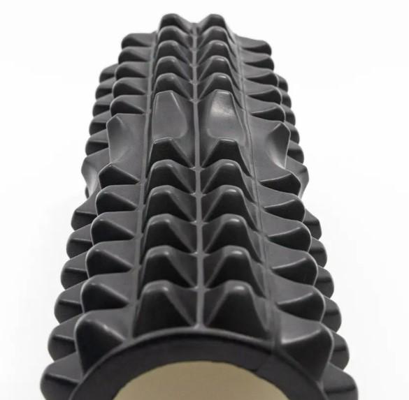 Массажный ролик PowerPlay 4405 EVA Massage Roller 33x12 см Черный (PP_4405_Black) - фото 3