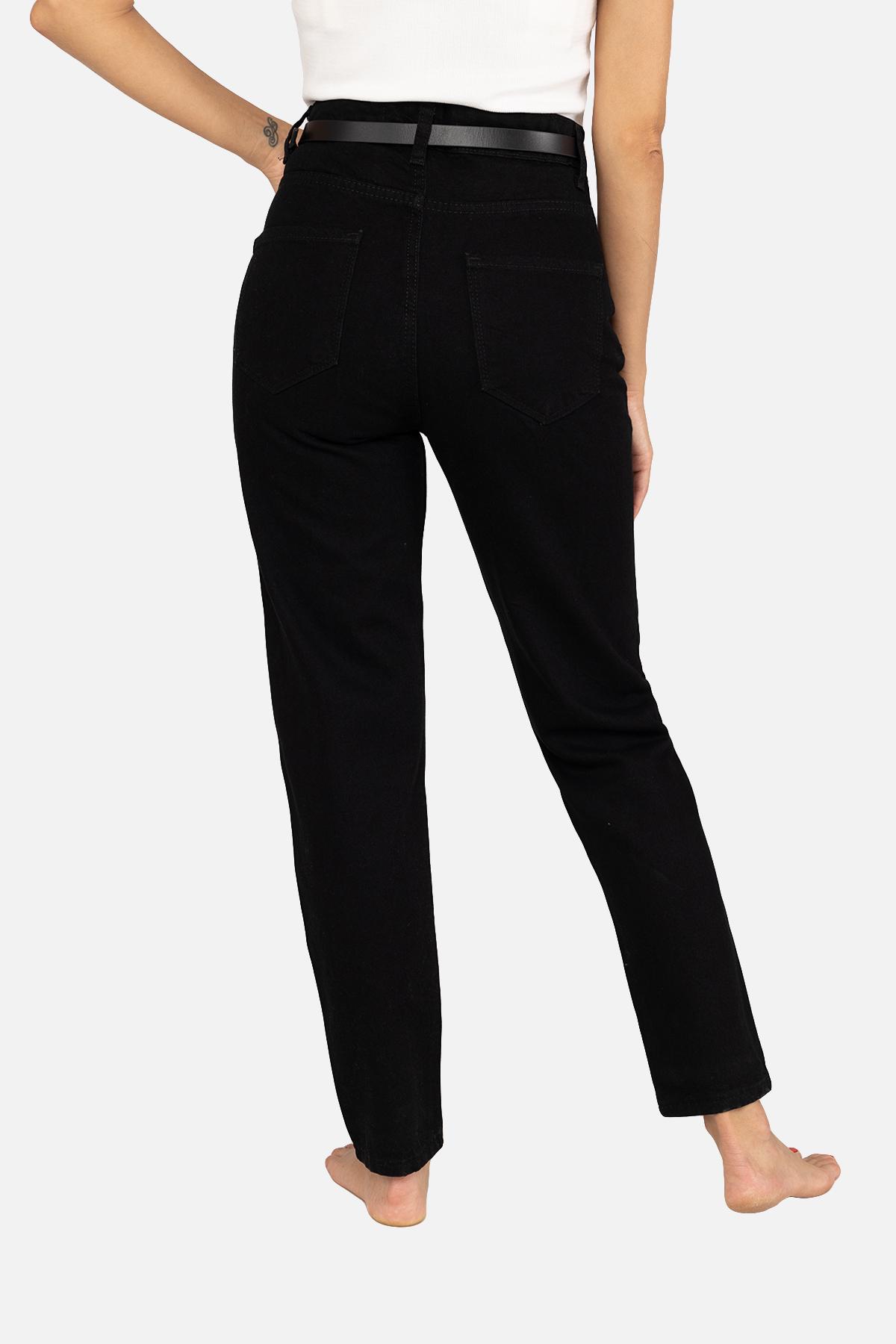 Джинсы женские Mom ЦБ-00255791 р. 46 Черный (SKT001008288) - фото 3 Джинсы женские Mom ЦБ-00255791 р. 46 Черный (SKT001008288) - фото 3